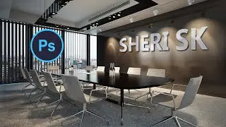 3D Logo Office Wall Mockup And Get 3D Logo Office Mockups Pack 2 |English| |Photoshop|