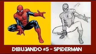 ⏳ Como dibujar a Spider-man de Marvel - Dibujo a lápiz en cámara rápida para relajarse