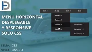 Crear un menú horizontal desplegable con efectos solo con CSS