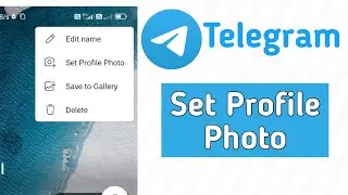 how to set profile photo on telegram | change telegram profile picture