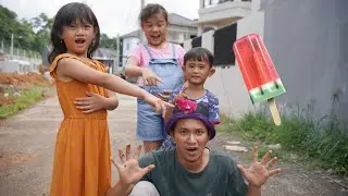VLOG LUCU ALI MAKAN ES KRIM Dan bantu Tangkap ayam Lepas| Ali Vlog