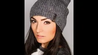 ♥Beanie Hat Ladies hat + master class + a complete description♥Vyazanaya cap beanies spokes ♥