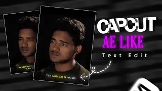 How to make AE Like text on CAPCUT [ Glow + Animation Text ]