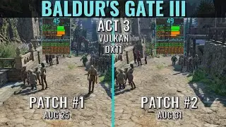 Baldur's Gate 3 - Patch 2 - Act 3 - Ryzen 5 3600 - Benchmark - 1440p