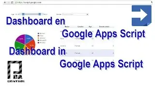 Dashboard in Google Apps Script  : PDAControl