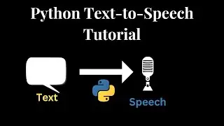 Convert Text to Speech with Python | Python Text-to-Speech Tutorial