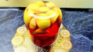 Изумительный компот из кизила и яблок на зиму!!!РЕКОМЕНДУЮ ВСЕМ!!!