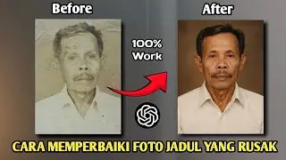 CARA MEMPERBAIKI FOTO RUSAK MENGGUNAKAN Ai || VIRAL TIKTOK 🔥