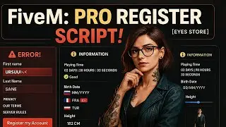 [QBCore - ESX] FiveM Register Script - Full Setup & Guide | Eyes Store