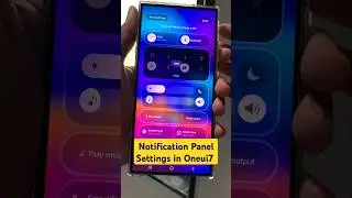 Notification Panel settings in Oneui 7 #oneui7 #samsung #shorts #youtubeshorts