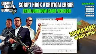 GTA 5 Script Hook V Critical Error Fix | GTA 5 New Update Script Hook V | Ravitech