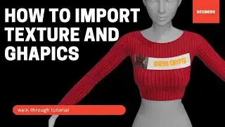 Marvelous designer texture and graphics Tutorial | For beginners