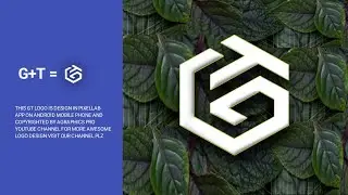 How to create "GT" latter logo design on android mobile by using pixellab|| logo kaise banaye.