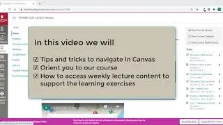 How to Navigate in our Canvas class