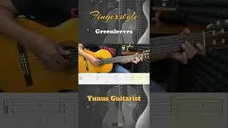 Greensleeves - Fingerstyle Guitar Tutorial + TAB & Lyrics #fingerstyleguitar