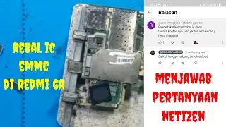 full tutorial angkat cetak pasang ic redmi 6a || rebal ic emmc redmi 6a