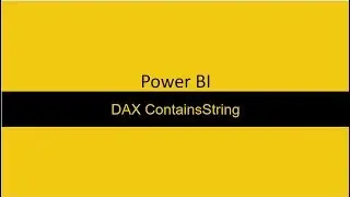 DAX ContainsString PowerBI