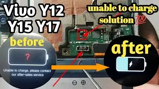 vivo y12 charging error problem unable to charge please contact our after sales service