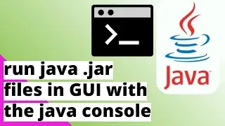 how to run java  .jar files in gui using java console