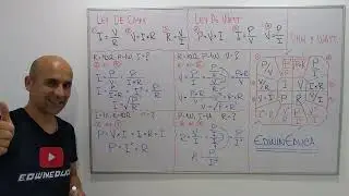 ✅Combinación de la Ley de Ohm y la Ley de Watt, explicado fácilmente 👌Completo y con ejercicio👌