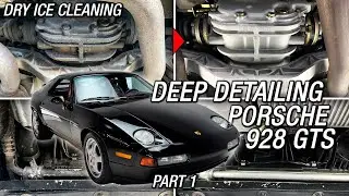 Porsche 928 GTS DEEP DETAILING - PART 1 - Dry Ice Cleaning