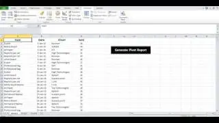 Create Pivot table with VBA Macro