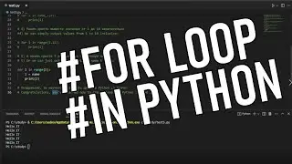 How to create For loop in Python