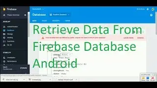 How to retrieve data from firebase database in android studio 3.0.1