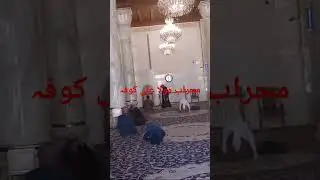 محراب مولا علی مسجد کوفہ مقام ضربت #masjid #urdu #masjidekufa #vlog #ameermuslim #motivation