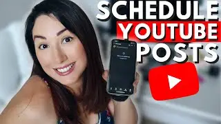 How to schedule youtube community posts on your phone | Youtube Tutorial