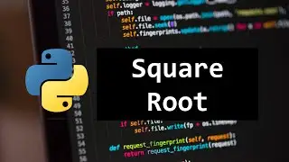 HOW TO CALCULATE SQUARE ROOT FOR BEGINNERS IN PYTHON 💻