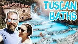 We found the best FREE NATURAL THERMAL BATHS while driving through TUSCANY in our Tesla Model 3