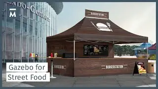 Folding gazebos for street food trucks | Mastertent®