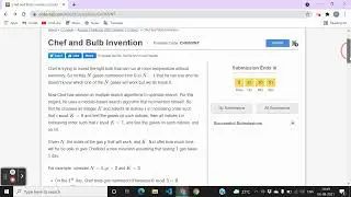 Chef and Bulb Invention solution | August Long Challenge CodeChef 2021