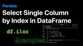 How to select a Single Column by Index in a Pandas DataFrame - Examples | ProgramGuru.org