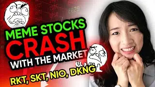 Meme Stocks Crashing $SKT $RKT $NIO $DKNG $SLGG Market sell off recap
