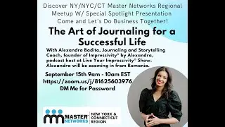 Art of Journaling | Master Networks NY September 2021