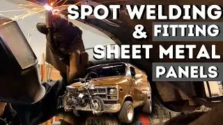 How To MIG Spot Weld on Replacement Panels Boogie Van Fender Install