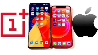 OnePlus 9 vs iPhone 12 Speed Test!