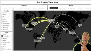 Power BI Flow Map - Learn how to Create Destination Maps!