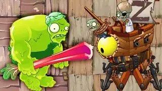 РАСТИТЕЛЬНЫЕ ЗОМБИ vs МЯСНЫЕ ЗОМБИ и БИТВА с БОССОМ ПИРАТОМ / Plants vs Zombies 2