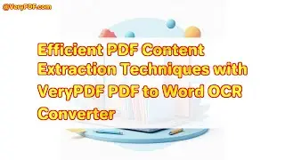 Efficient PDF Content Extraction Techniques with VeryPDF PDF to Word OCR Converter