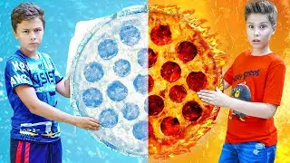 ХОЛОДНОЕ VS ГОРЯЧЕЕ челлендж 24 часа что же лучше ? Фаст Сергей не может решить