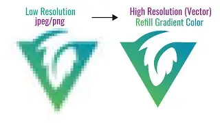 Convert low resolution logo to high resolution vector graphic - illustrator tutorial