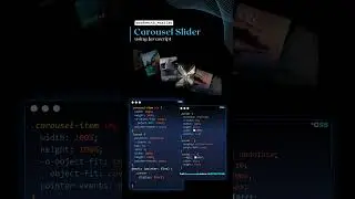 I have Created Carousel Slider using Html/Css/Js❤️