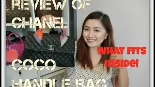 Review of Chanel Coco Handle Bag + What Fits Inside!