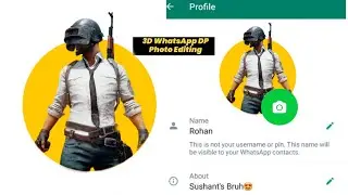 WHATSAPP DP PHOTO EDITING | HOW TO CREATE 3D WHATSAPP PROFILE PIC PICSART | CIRCLE DP PHOTO EDITING