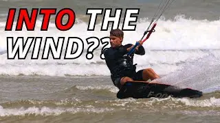 How do kite surfers ride INTO the wind?!