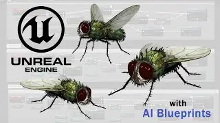 Medhue House Fly with AI in Unreal Engine!!