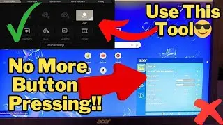 Adjust Acer Monitor Brightness WITHOUT the Buttons ✅😲| Adjust Acer Monitor Brightness in Software 🤩